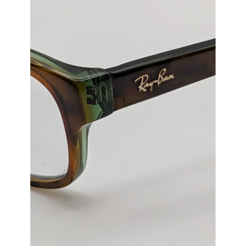 Rayban RB 5187 2445 Tortoise Green Rectangular Eyeglasses Frames 52-16-140